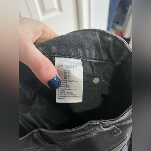 American Eagle Grey Wash Jeans Men's Waist 42 - Picture 4 of 4